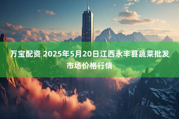 万宝配资 2025年5月20日江西永丰县蔬菜批发市场价格行情
